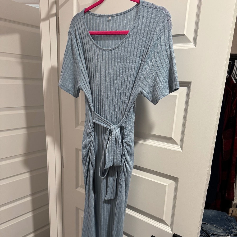 Maternity Bump Friendly Blue Dress Size L